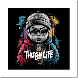 Vibrant Thug Baby Life Design Posters and Art